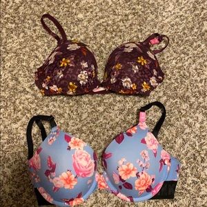 2 push up bras